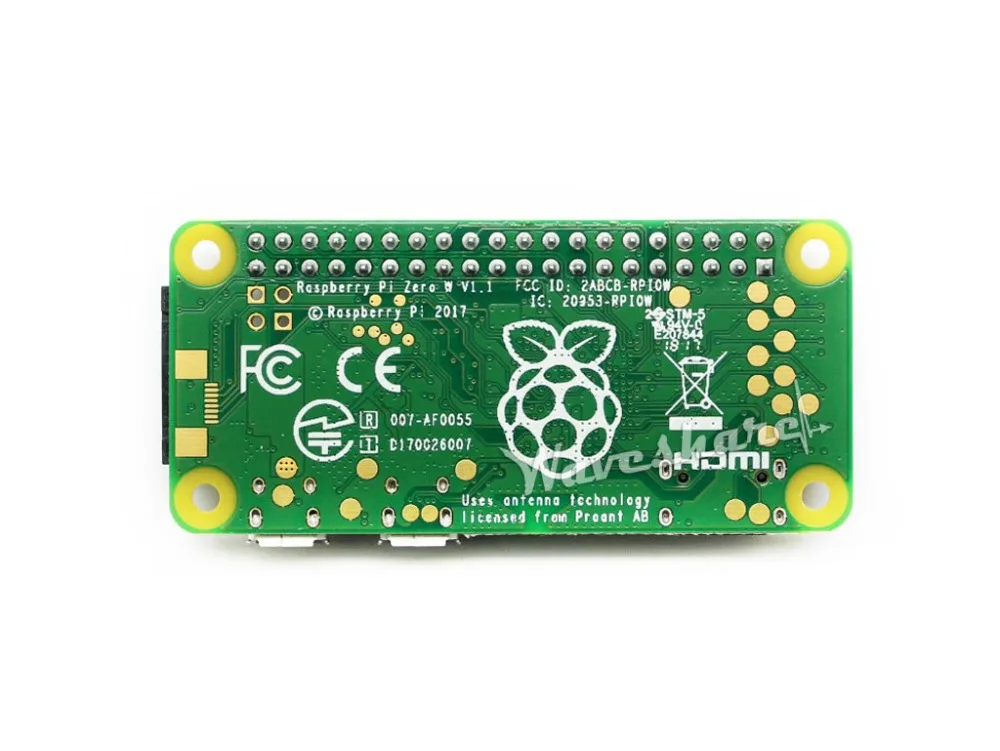 

Original Raspberry Pi Zero WH, the low-cost pared-down Pi, with built-in WiFi and Bluetooth, pre-soldered GPIO headers