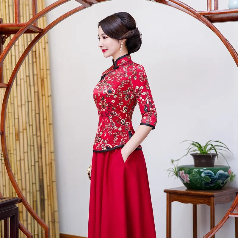 Блузка женская с цветочным принтом на кнопках большого размера m l xl xxl 3xl 4xl