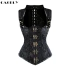 Корсет в стиле стимпанк, жилет, ретро, корсет с ручками, жилет, Добби, панк, баскка, вечерние наряды, пиратское платье для девушек, верх