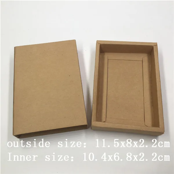 11.5x8x2.2cm 10 pcs various sizes of vintage kraft paper drawers a variety of patterns design wedding candy / chocolate / cookie box - Цвет: 11.5x8x2.2cm