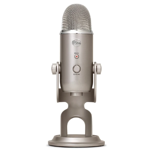 platinum gold color Синий USB конденсаторный микрофон Yeti для прямого вещания и записи звука с внутренней звуковой картой Plug and play - Цвет: platinum gold color