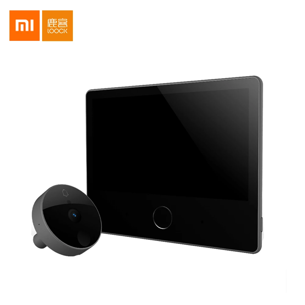 Xiaomi Mijia LOOCK умный дверной видео-дверной звонок солнцезащитные очки "кошачий глаз" Youth Edition Кати аккумуляторная ips 7 дюймов Экран Дисплей Mijia приложение Управление