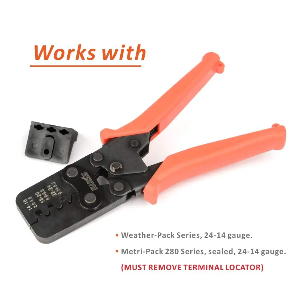IWISS AWG 24-14 обжимной Delphi Weather Pack или Metri-комплект соединителей-обжимные клеммы и уплотнение в один цикл с локатором
