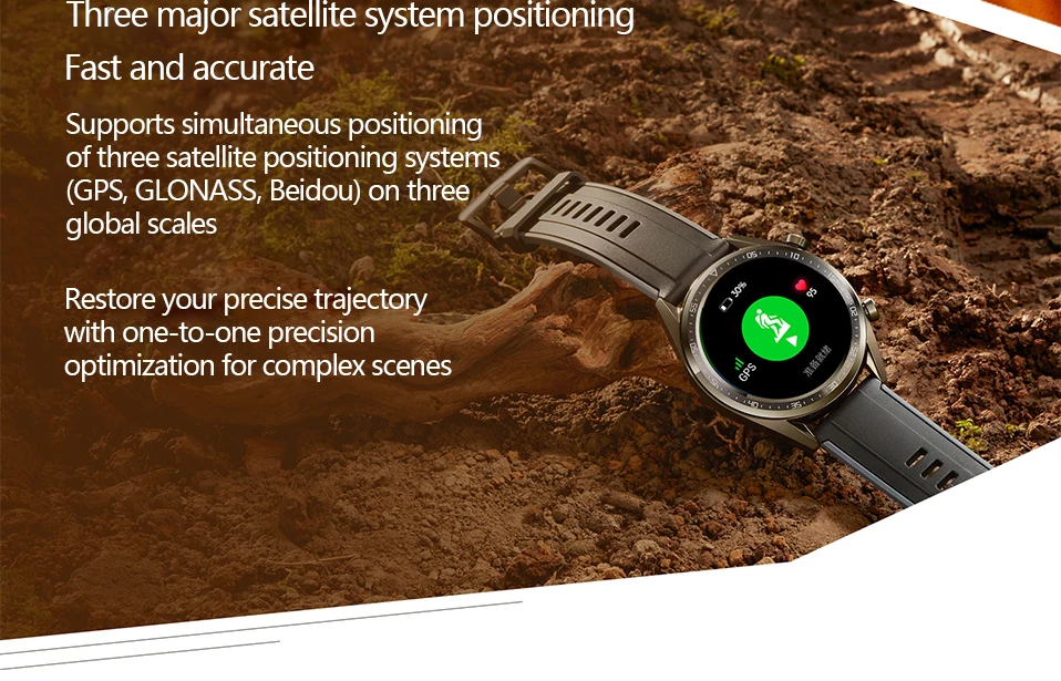 Часы huawei GT поддержка срока службы батареи gps элегантный/vigor для Android iOS 5 ATM водонепроницаемый телефонный Звонок трекер сердечного ритма
