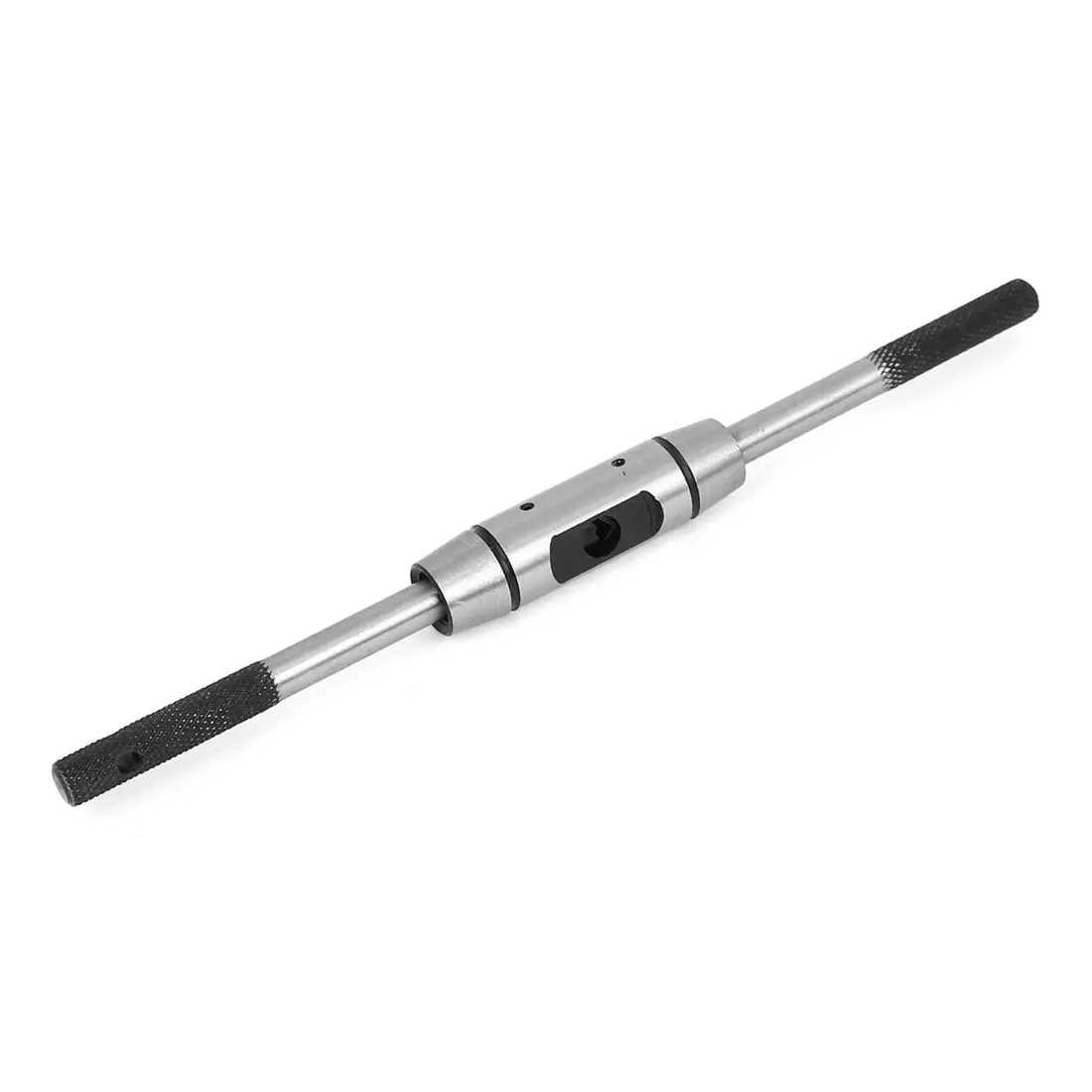

M4-M8 Adjustable Reamer Tap Wrench Holder Silver Stainless Steel Threading Tool for 2-7mm Square Head
