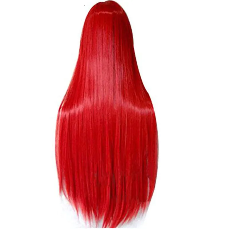 80 см Foxfire Ahri Homestuck Erza Scarlet Sally длинный прямой Vocaloid Синтетический Косплей парик для