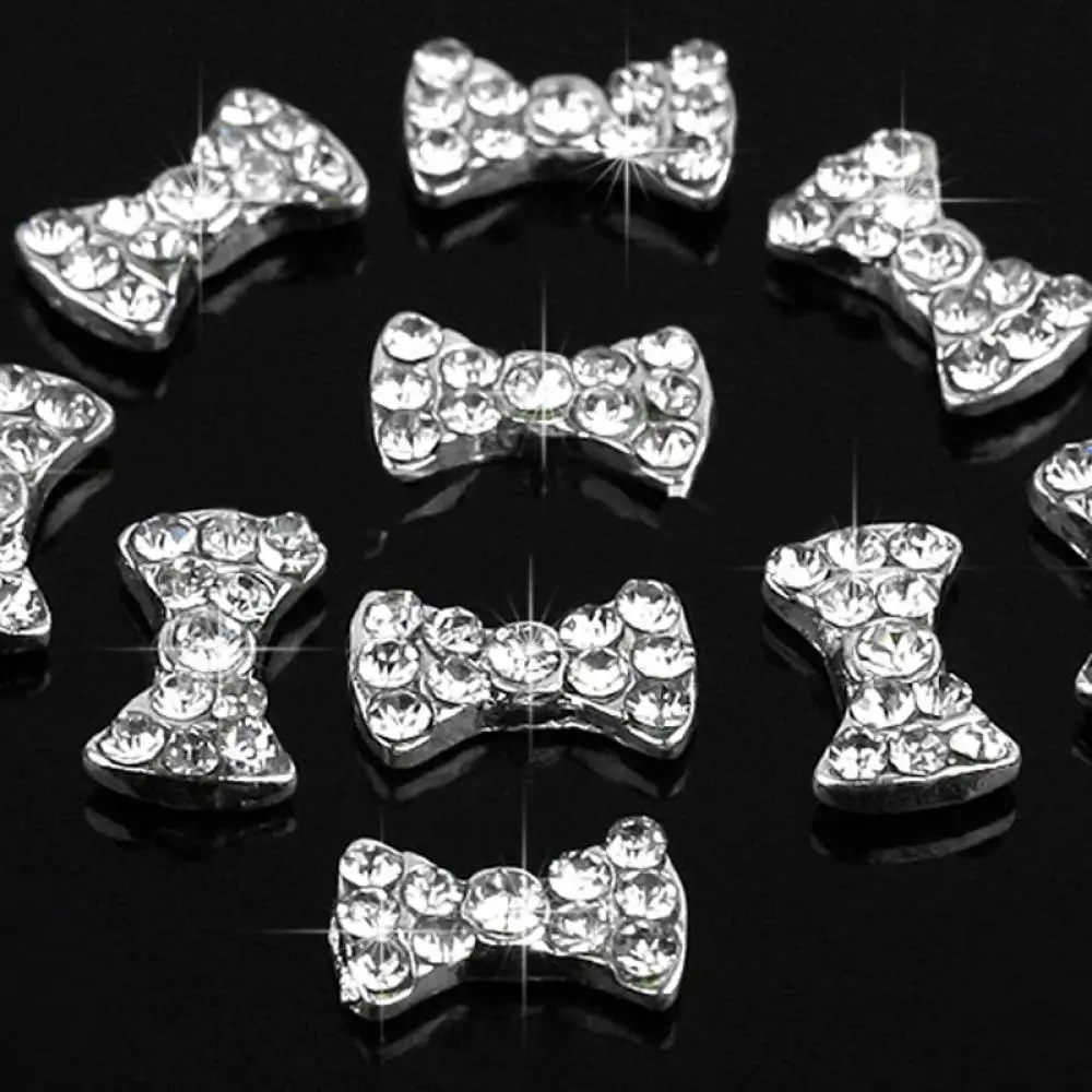 10 шт. новые модные красивые горячие продажи 3D DIY блестящий хрустальный бант для