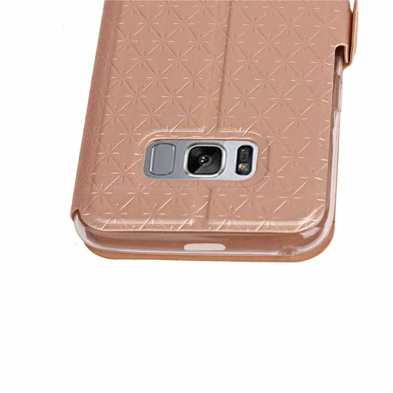 Для samsung Galaxy S8 Plus откидная крышка Ultra thin Кожа Вид из окна класса люкс чехол для s8