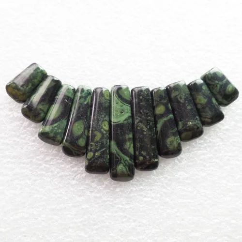 Бесплатная доставка 11 шт. красивый кулон из бисера комплект Kambaba Jaspers 40x9x6 мм 15x9x6