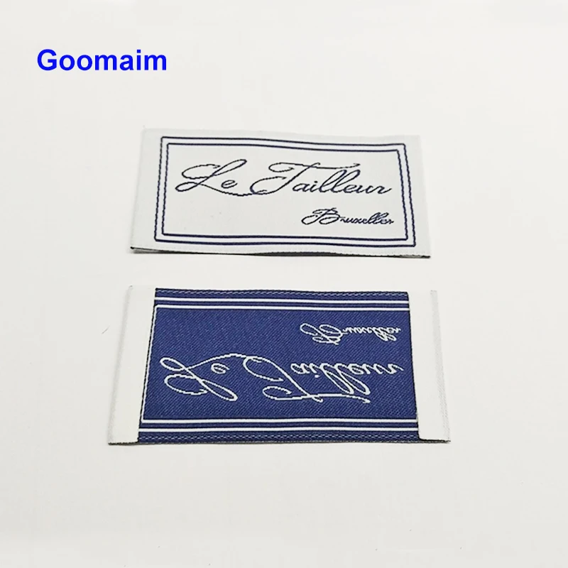

Professional customization small kids clothes woven labels brand handmade clothing embroidered cloth main labels personalized