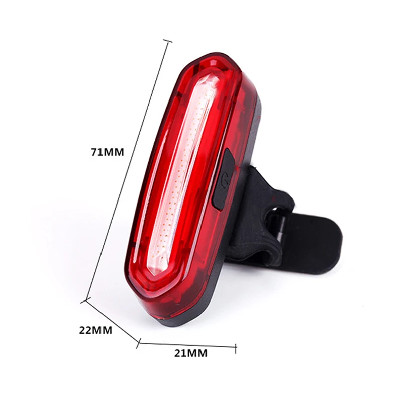 Задний Фонарь велосипедный с зарядкой от USB лазерный предупреждающий фонарь для