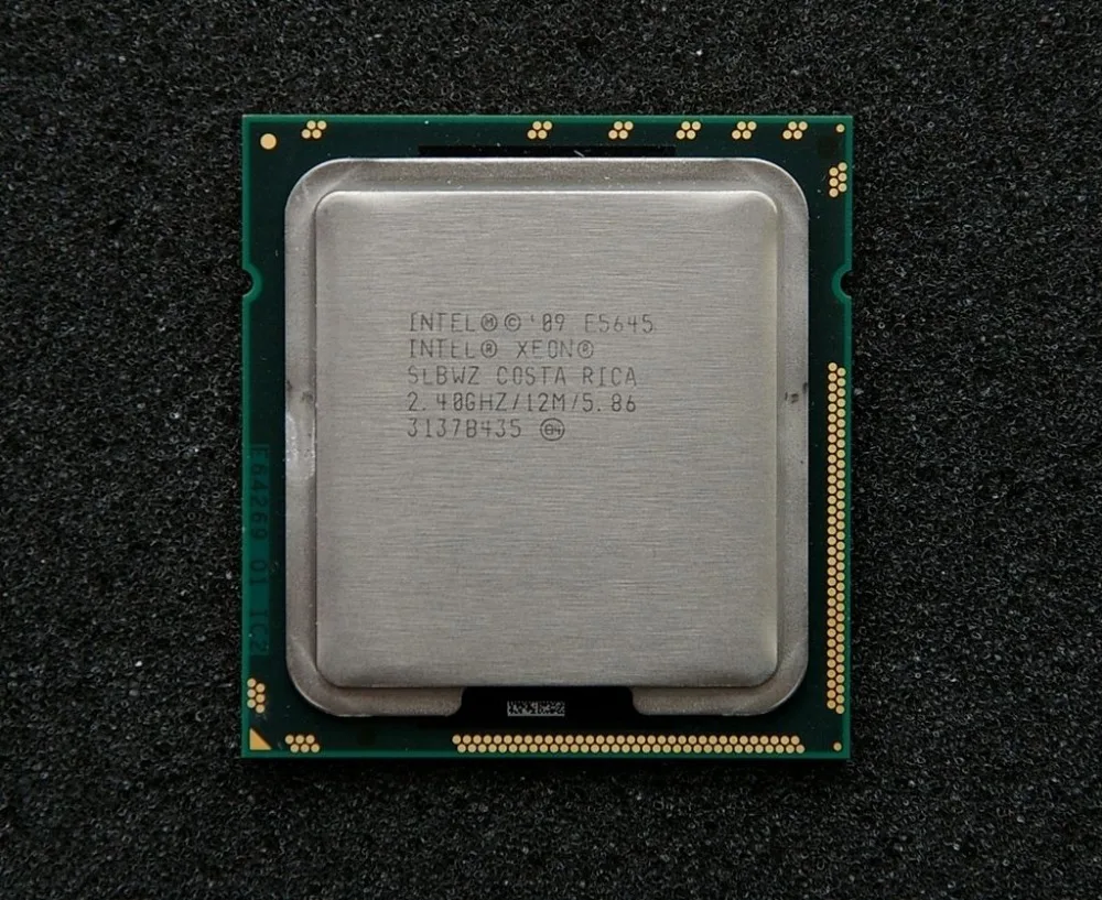 Процессор Intel Xeon E5645 6-ядерный 2 40 ГГц 12 МБ 5.86gt/s LGA 1366 SLBWZ | Компьютеры и офис