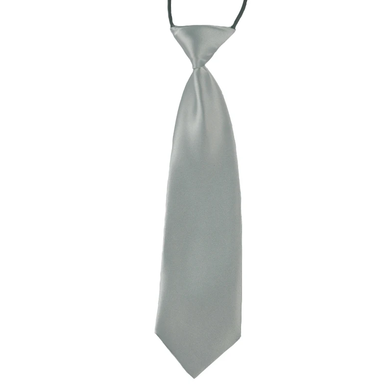 Light Grey Модная школьная одежда для мальчиков, детский Свадебный однотонный эластичный галстук-бабочка, галстук для мальчика, детский Свадебный галстук, галстук-бабочка - Цвет: Light Grey
