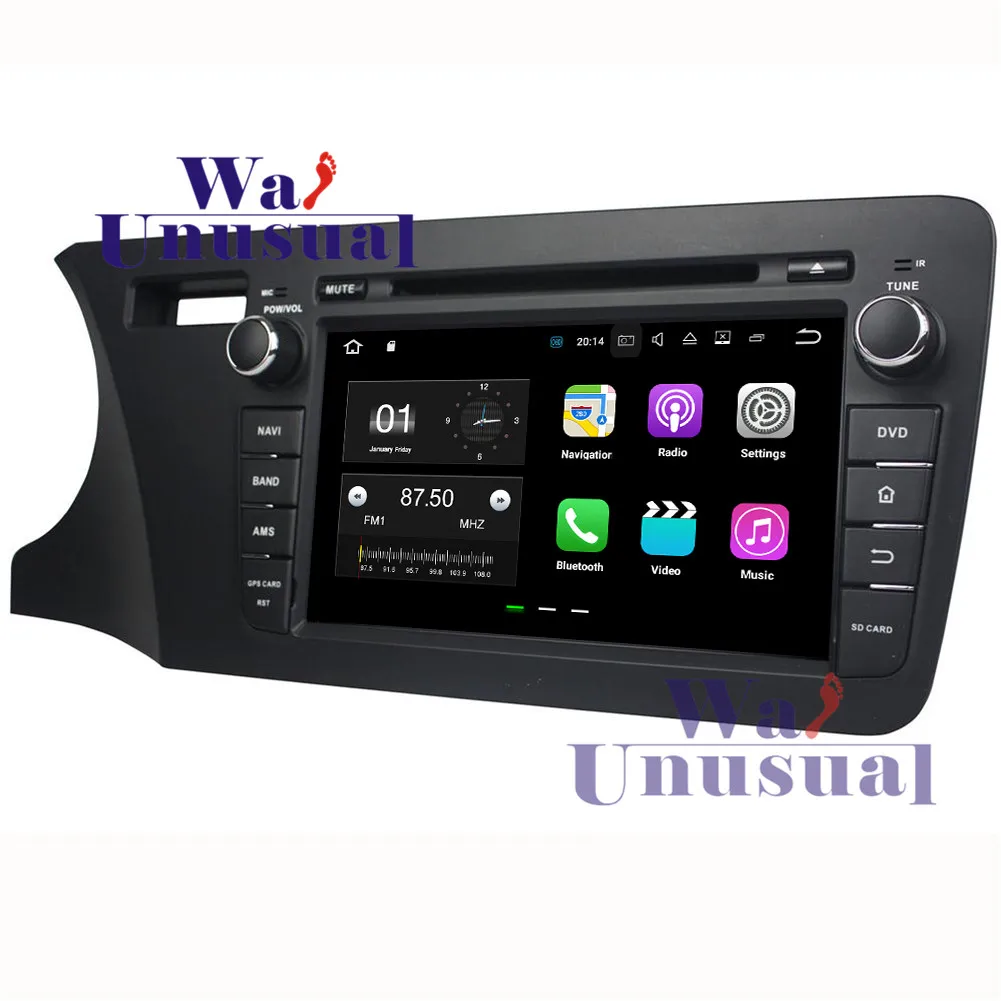 Wanuary 8 дюймов четырехъядерный 16G 2G ram Android 7 1 gps навигация для Honda City 2014 LHD радио плеер