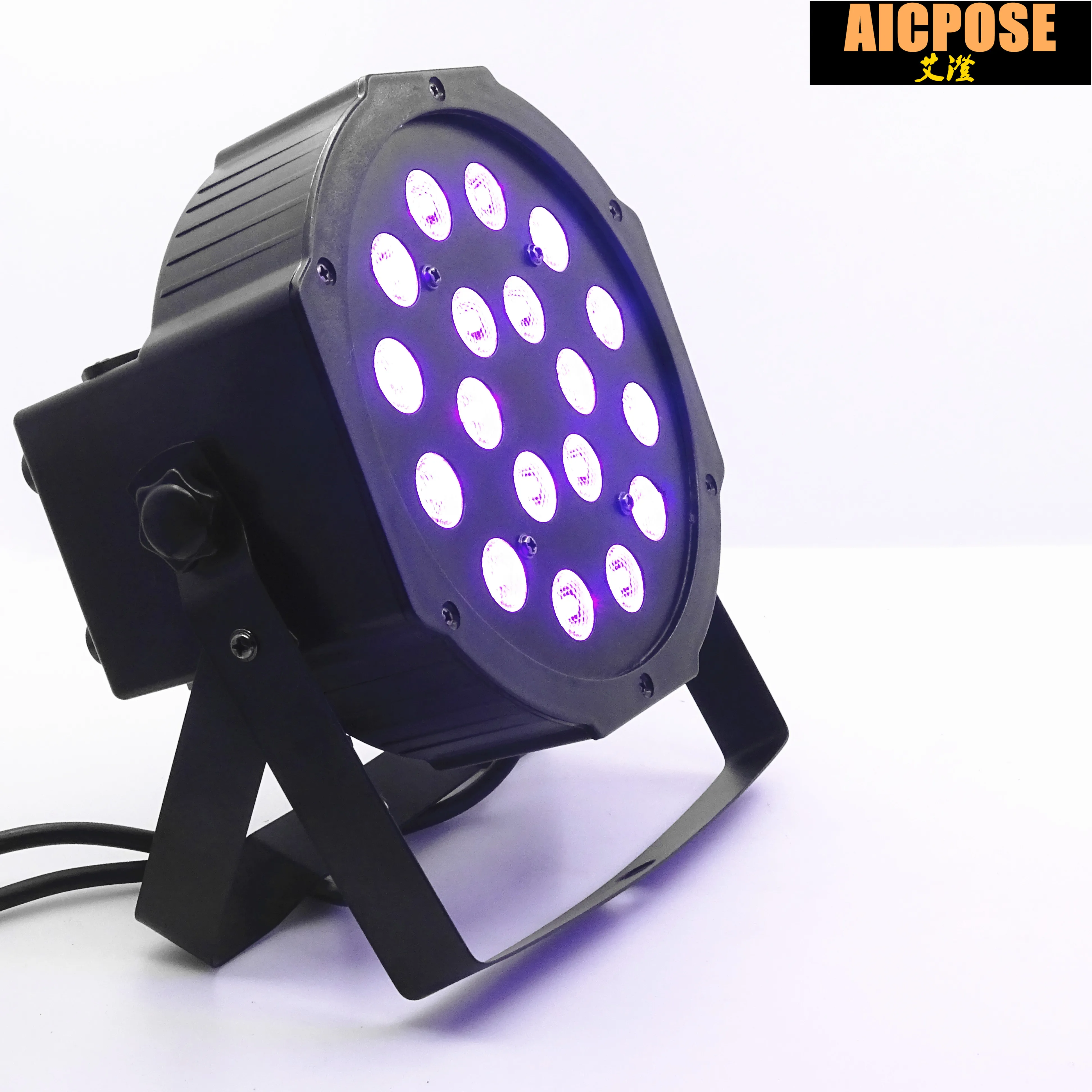 18 шт. 3 Вт светодиодные лампы бусины 18x3 Вт led Par огни RGB 3в1 плоский par led dmx512 Диско Огни профессиональное студийное диджейское оборудование