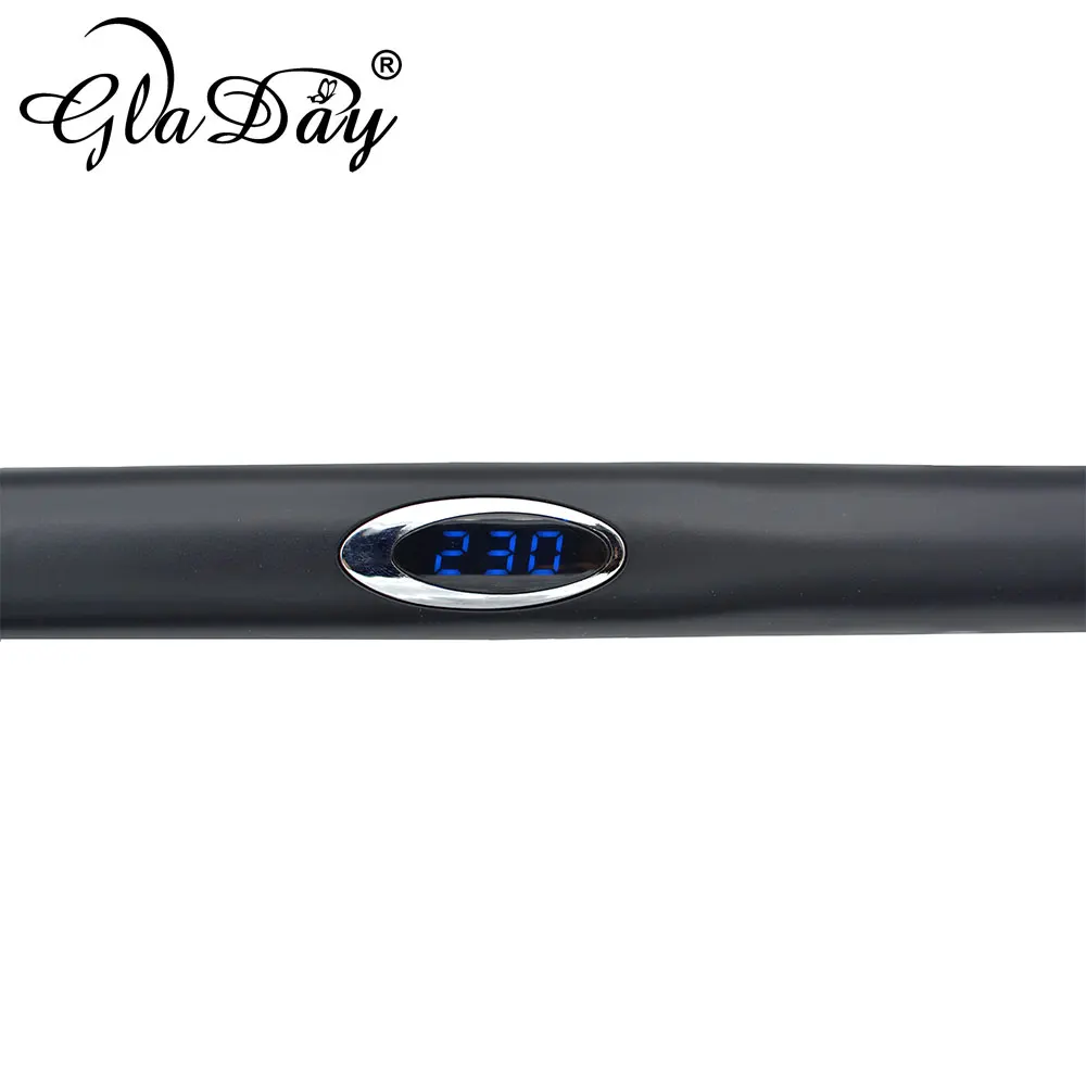 Отрицательные ионы Функция Flat Iron Турмалин Керамика Плиты Профессиональный Выпрямитель для волос черный Выпрямители для волос
