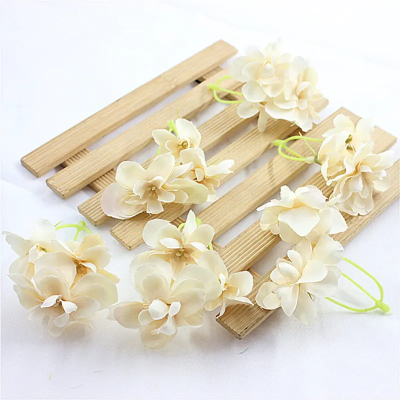 1 шт. Ретро seda hartencia Flores Artificiais baratos Para O casamento decora carro материал DE coroa Noiva cocar flor falsifica