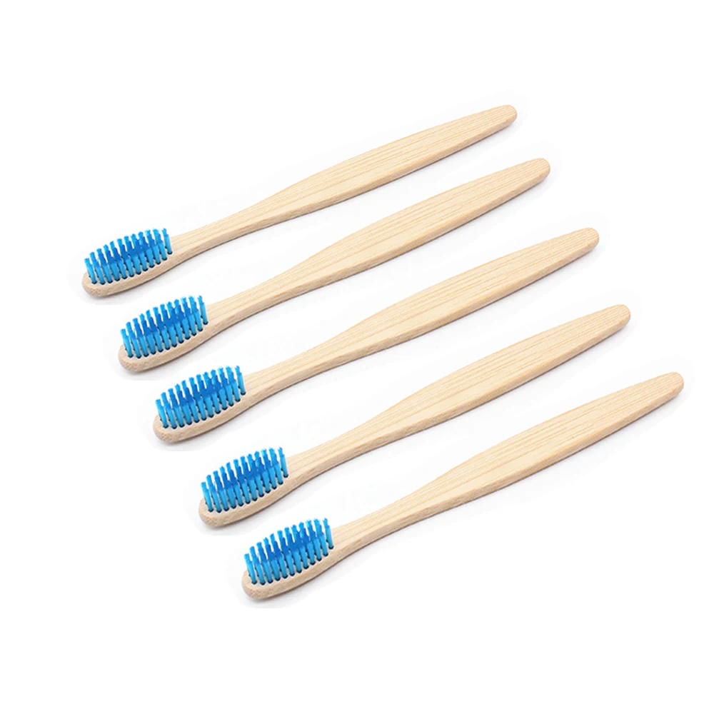 10 шт./лот Бамбуковая зубная щетка мягкая Экологически чистая деревянная уход за