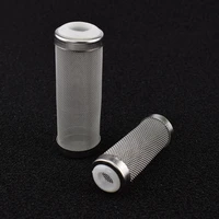 2 piece fish tank filter stainless steel inlet case mesh shrimp nets special cylinder filters inflow inlet protect aquarium tool