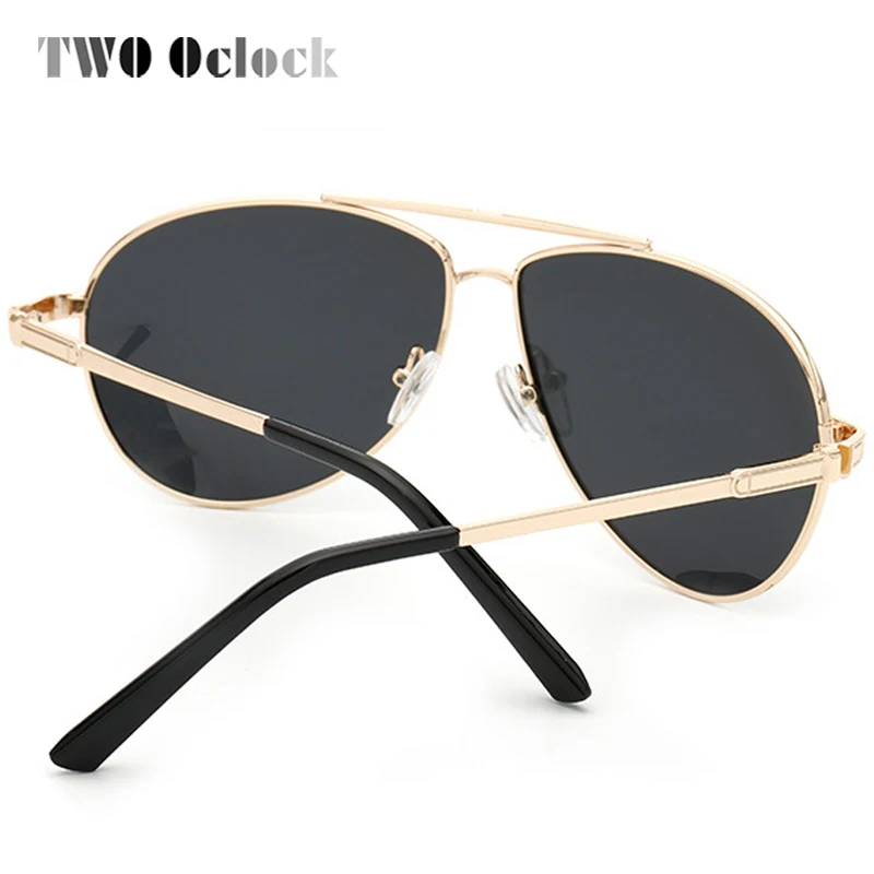 Два ocklock пилот поляризованные солнцезащитные очки мужские анти УФ золотые