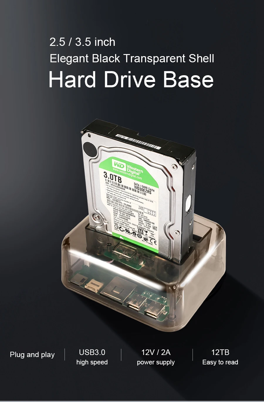 DeepFox USB3.0 для SATA/IDE Dual Bay жесткий диск Док-станция для 2,5 дюймов/3,5 дюймов HDD корпус M2 TF SD слот для ТВ ноутбука