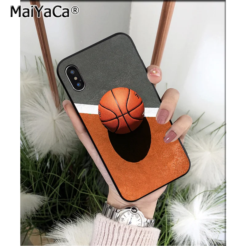 MaiYaCa баскетбольная корзина высокого качества чехол для телефона для iPhone 6S 6plus 7plus 8 8Plus X Xs MAX 5 5S XR