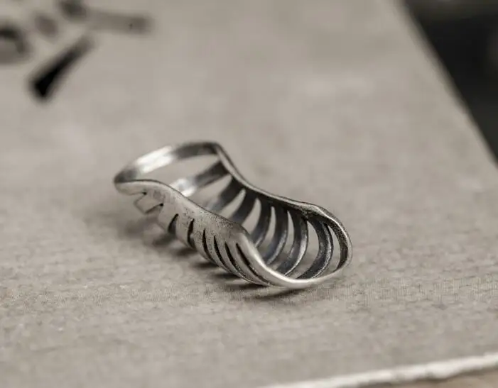 В стиле панк натуральная 925 пробы серебряные серьги клип-пирсинг Earcuff заявление уха ювелирные изделия без отверстие уха