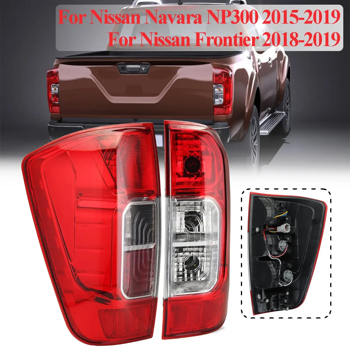 Задний левый/правый задний светильник Taillamp с жгутом для Nissan Navara NP300 D23