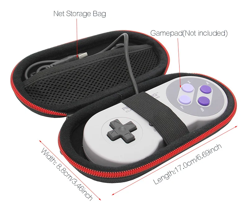 8Bitdo классический геймпад чехол для путешествий водонепроницаемый износостойкий EVA чемодан для NESPi/SUPERPi чехол SNES Gampad контроллер