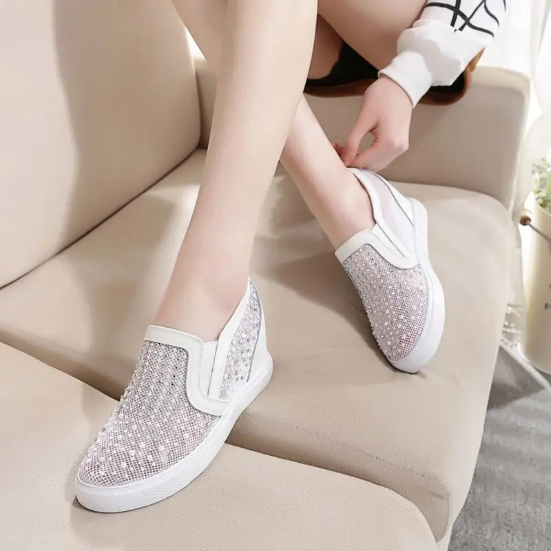 Женские лоферы на платформе модель 2020 года легкий вес новый дизайн сетчатая