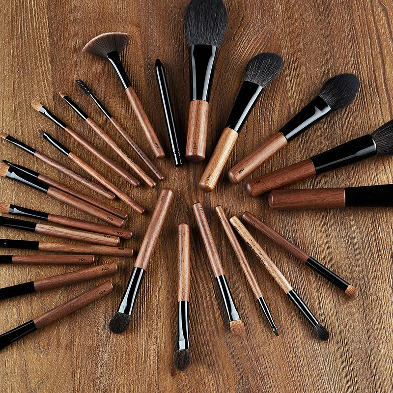 Профессиональный набор кисточек для макияжа лица Пудра Тени век Кисть вручную в