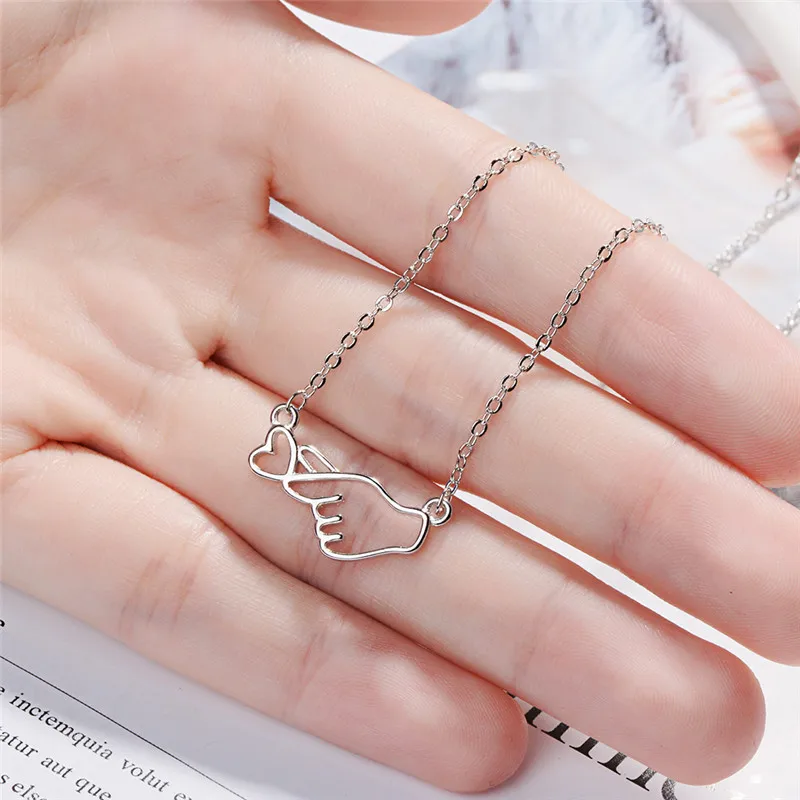 LUKENI Trendy Give You My Heart Pendants Neckelace For Women Jewelry Fashion 925 Sterling Silver Necklace Girl Lovers Christmas | Украшения