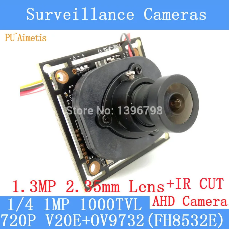 PU'Aimetis 1000TVL 4в1 AHD CCTV камера модуль 720P 1.0MP V20E + OV9732 (FH8532E) 1.3MP 2 35 мм широкоугольный