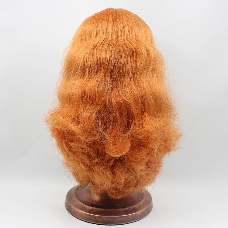BL0145 Blyth кукла ледяные волосы RBL головы купол парик 1/6 игрушка с или без челки для DIY пользовательские куклы - Цвет: BL0145