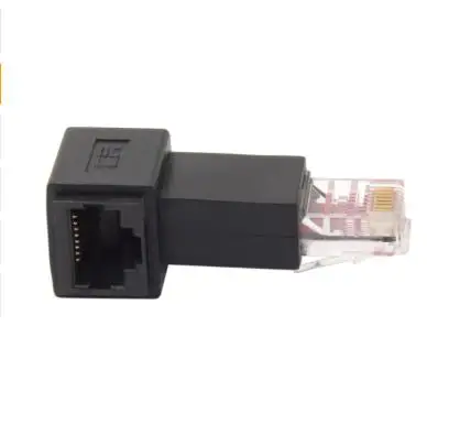 Right Angled 90 Degree 8P8C FTP STP UTP Cat 5e Male to Female Lan Ethernet Network Extension Adapter | Компьютеры и офис