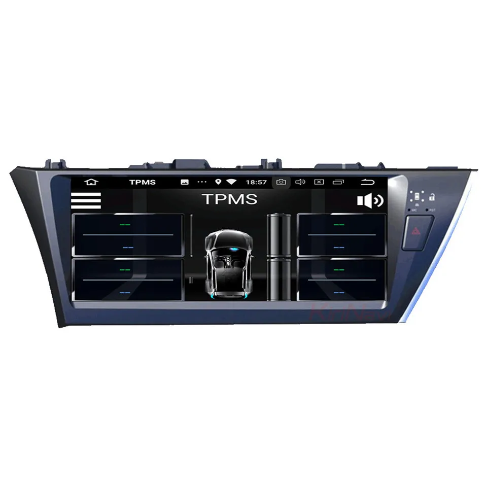 KiriNavi 12," Восьмиядерный Android 7,1 Автомобильный gps для Toyota Corolla мультимедийная навигационная система Радио стерео аудио головное устройство RDS 4G