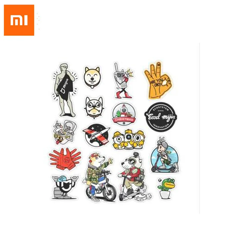 Новый Xiaomi стикер s милое мультяшное животное игрушка Kawaii ПВХ I серия для ноутбука телефон дети дома Наклейка
