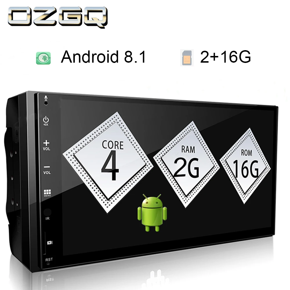 OZGQ Android 8 1 9 0 7 дюймовый сенсорный экран 2G Автомобильный MP5 мультимедийный плеер