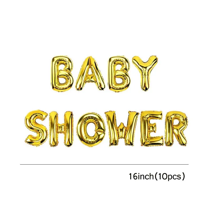 16 дюймов розовое золото/золото его мальчик девочка письма baby shower девочка/мальчик