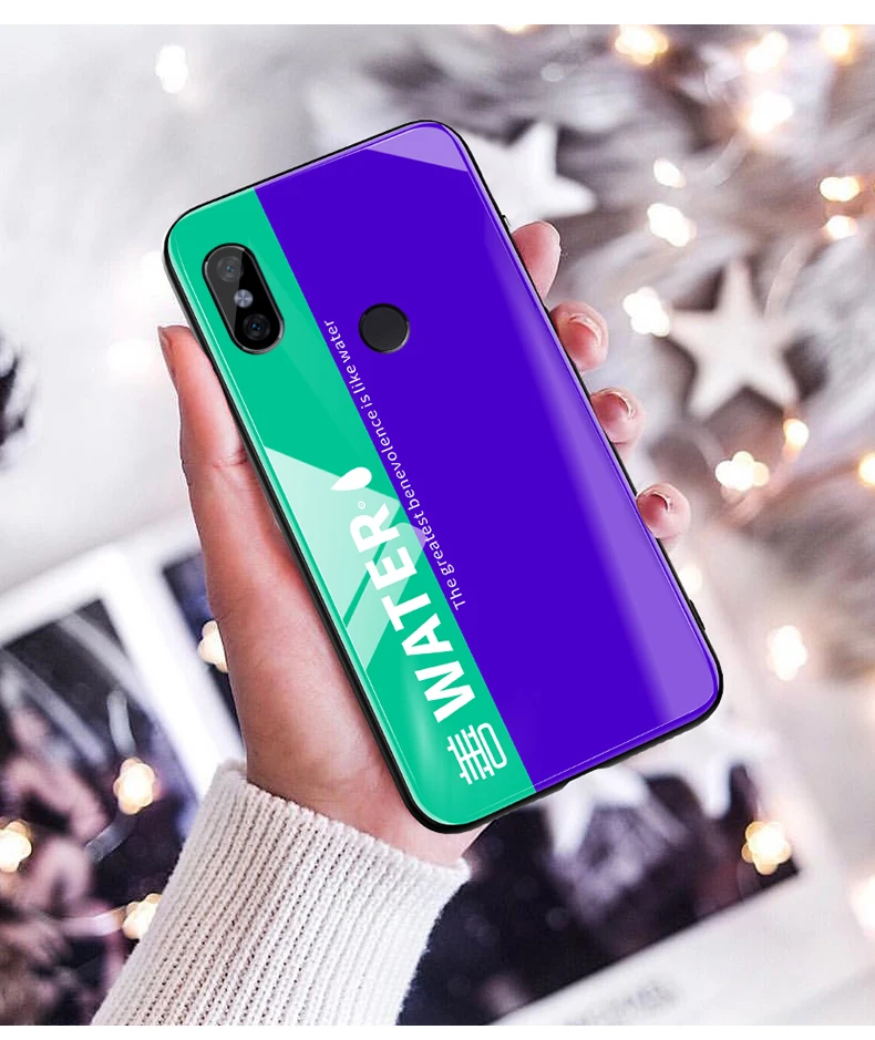 ADKO Роскошный чехол для Xiaomi Note 3 жесткая задняя крышка из закаленного стекла силиконовый защитный чехол для Redmi Note 7 5