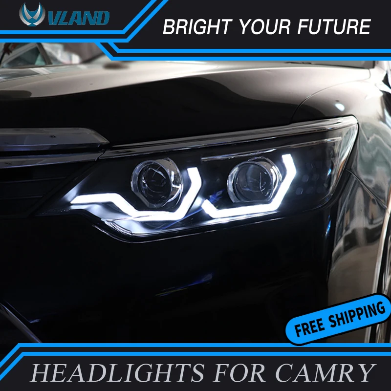 Светодиодная головка Lmap для Toyota фара Camry 2015 2016 2017 drl поворотный сигнал|Фара авто в