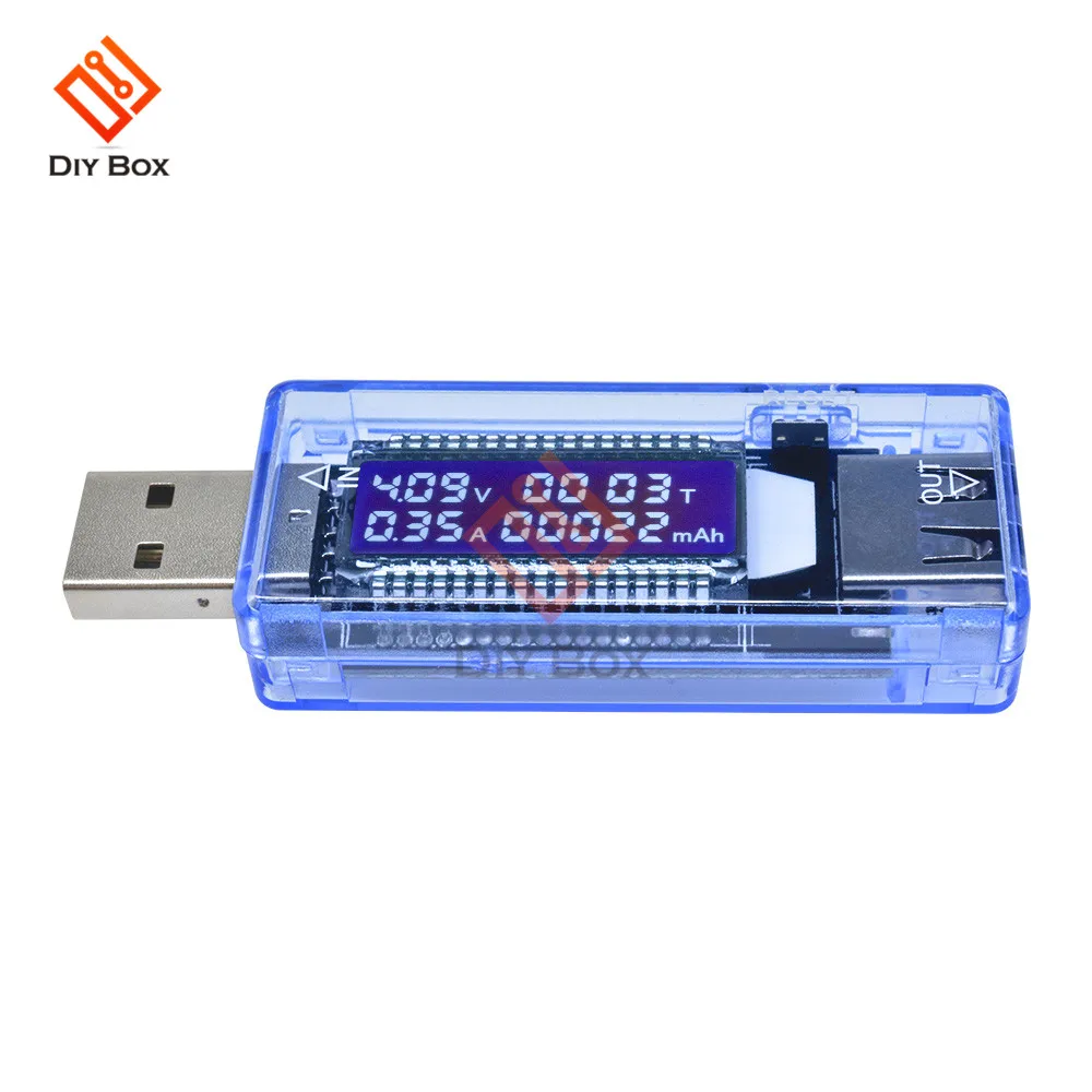 USB Tester Current Voltage Capacity Meter Voltmeter Digital Display Charger Power Bank | Электроника