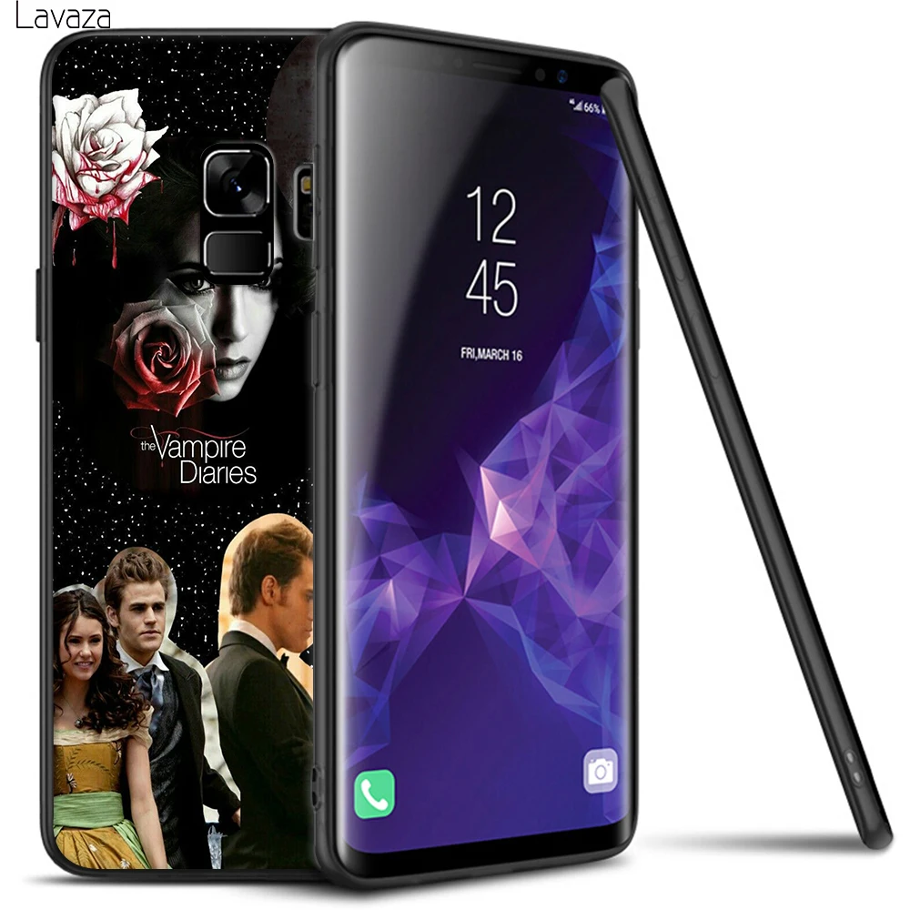 Мягкий чехол Lavaza Дневники вампира для Galaxy A3 A5 2016 2017 A6 plus A7 A8 A9 J6 2018 A10 30 40 50 70 |