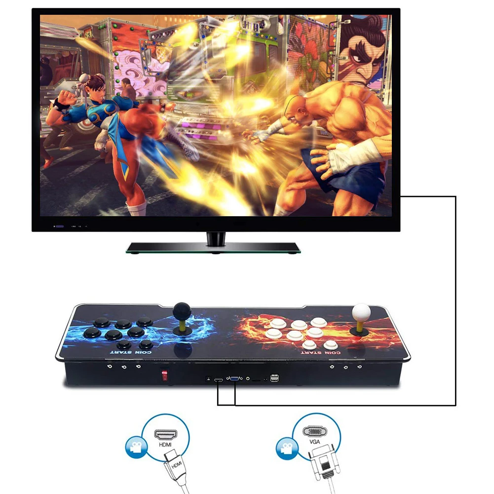 1388 в 1 коробка 6 S Heros Of Storm аркадная игровая консоль двойные палочки 720 P монетная машина развлечений