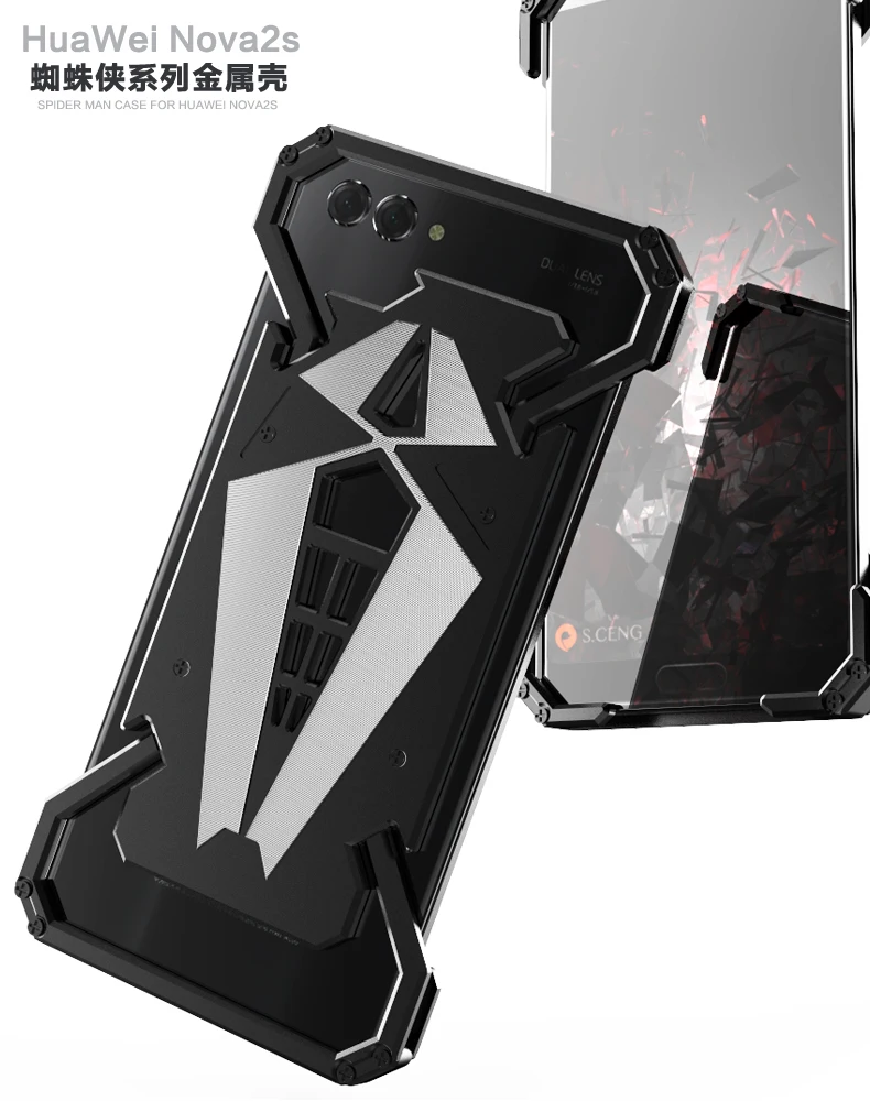 Металлический Чехол Super Hero для Huawei P30 Pro P20 Lite P10 P9 Plus Nova 5 5i 4 3 3i 3e 2 2S чехол с кольцом для телефона с изображением Человека-паука