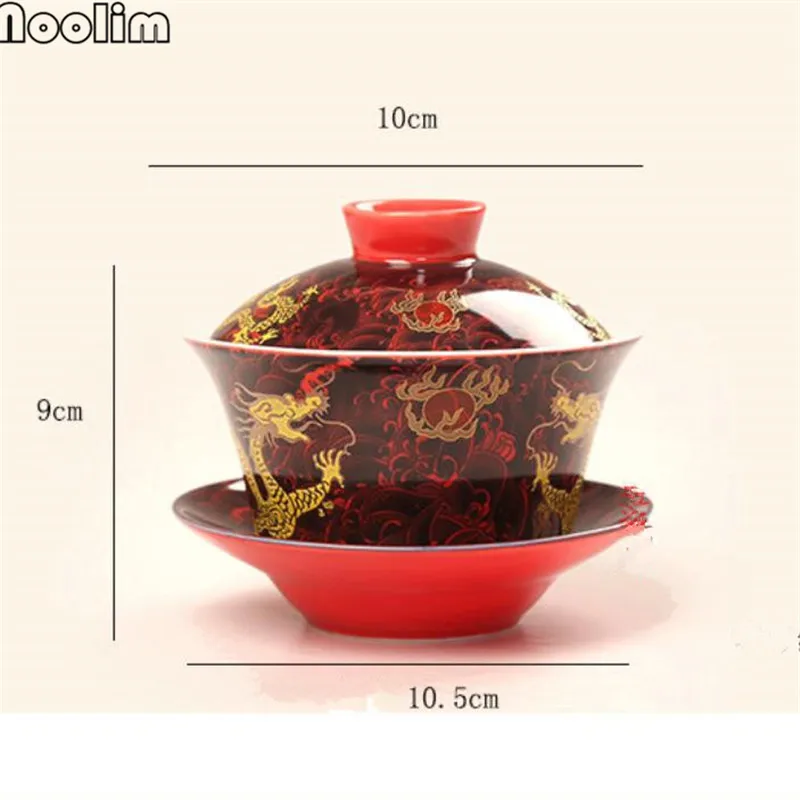 Керамическая ручная роспись Традиционный китайский Gaiwan офисный чайник