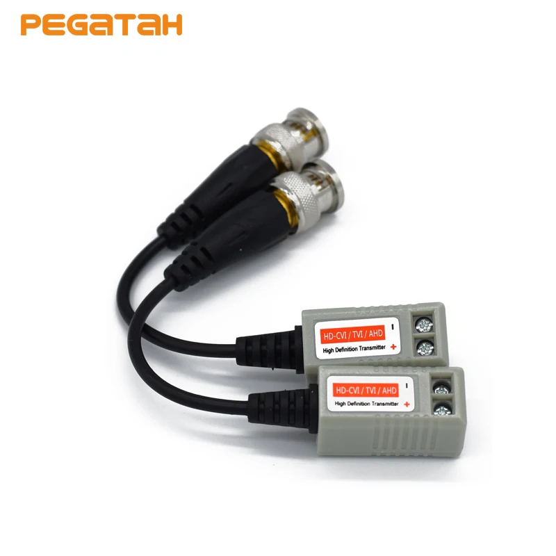 2 шт. 250 м расстояние HD CVI AHD TVI Камера BNC для UTP CCTV Симметрирующий видео