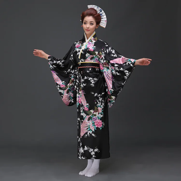 Платье кимоно женское традиционное из искусственного шёлка 89|women yukata|yukata costumejapanese