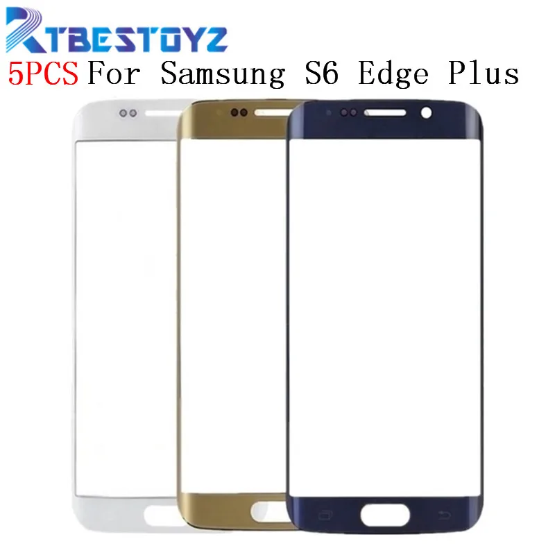 

RTBESTOYZ 5PCS/lot For Samsung Galaxy S6 Edge Plus S6Edge Plus G928 G928F Touch Screen Digitizer Outer Glass