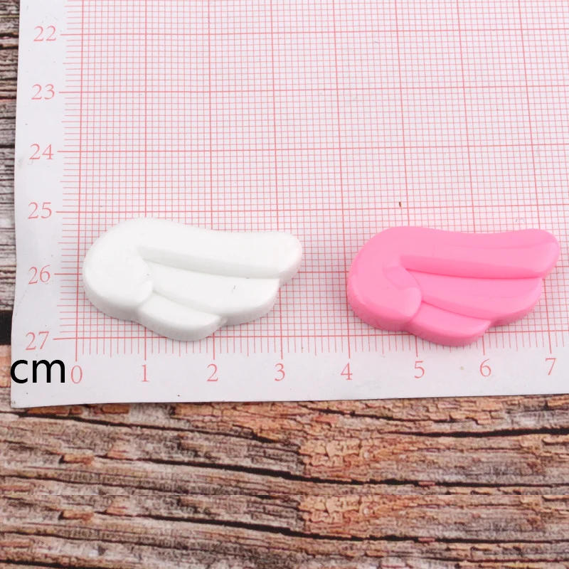 10pc Pink White Wing Resin Flatback Cobochon Findings Diy Handmade Head Rope Necklace Earring Kids Girl Jewelry Accessories F105 | Украшения